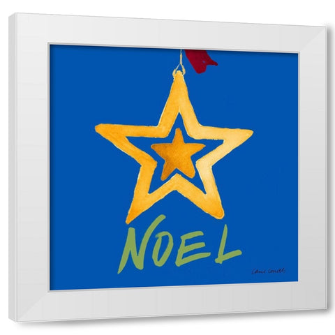 Christmas Ornaments III White Modern Wood Framed Art Print by Loreth, Lanie