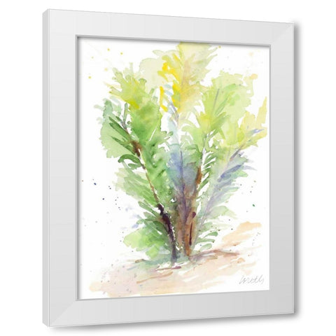 Seagrasses and Eelgrasses V White Modern Wood Framed Art Print by Loreth, Lanie