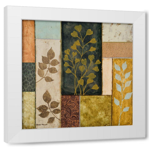 Natural Elements I White Modern Wood Framed Art Print by Marcon, Michael
