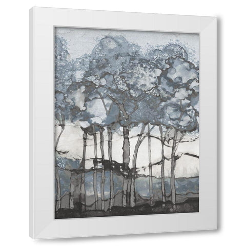 Watercolor Forest I White Modern Wood Framed Art Print by Medley, Elizabeth