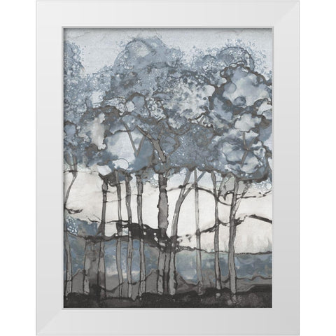 Watercolor Forest I White Modern Wood Framed Art Print by Medley, Elizabeth