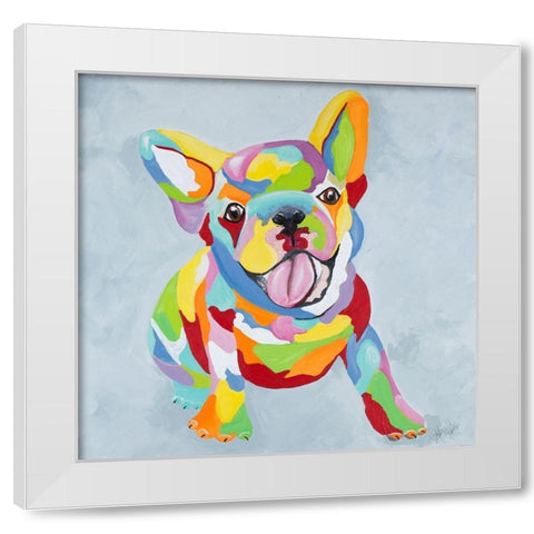 French Kiss I White Modern Wood Framed Art Print by Ritter, Gina