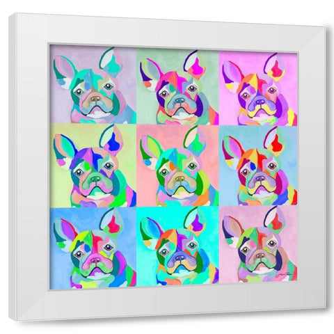 Pup Art White Modern Wood Framed Art Print by Ritter, Gina