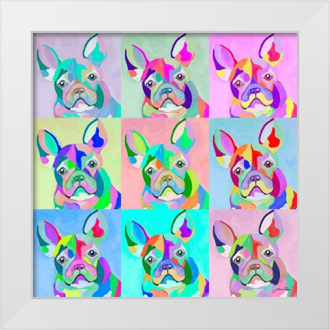 Pup Art White Modern Wood Framed Art Print by Ritter, Gina