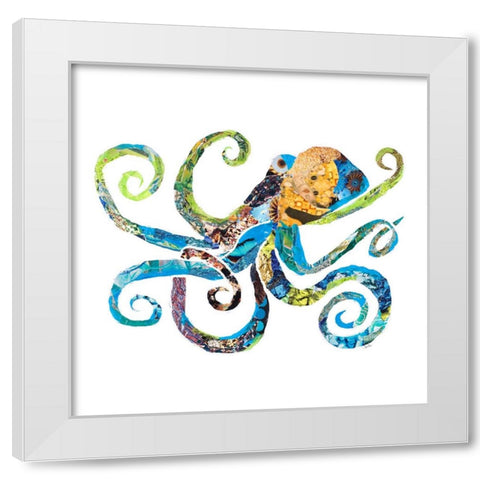 LaniKai Octopus on White White Modern Wood Framed Art Print by Ritter, Gina