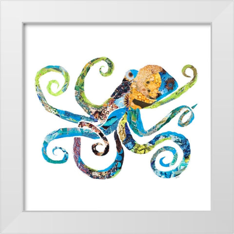 LaniKai Octopus on White White Modern Wood Framed Art Print by Ritter, Gina