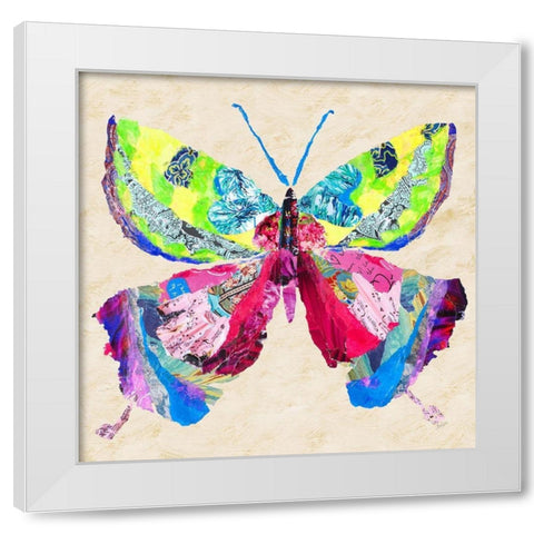 Brilliant Butterfly I White Modern Wood Framed Art Print by Ritter, Gina