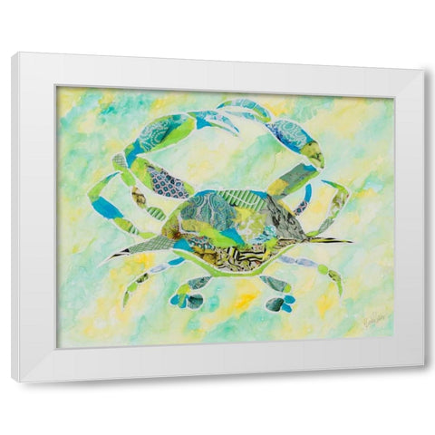 LaniKai Crab White Modern Wood Framed Art Print by Ritter, Gina