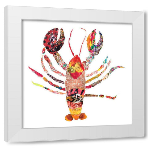 LaniKai Lobster on White White Modern Wood Framed Art Print by Ritter, Gina