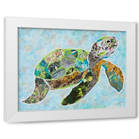 LaniKai Turtle White Modern Wood Framed Art Print by Ritter, Gina