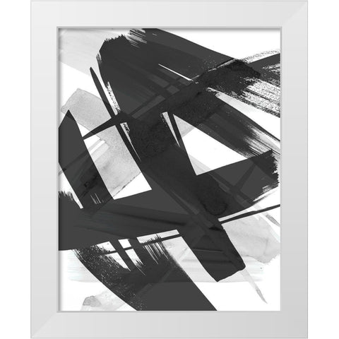 Paint Out Loud I White Modern Wood Framed Art Print by SD Graphics Studio