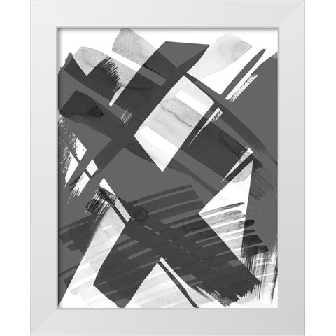 Paint Out Loud II White Modern Wood Framed Art Print by SD Graphics Studio