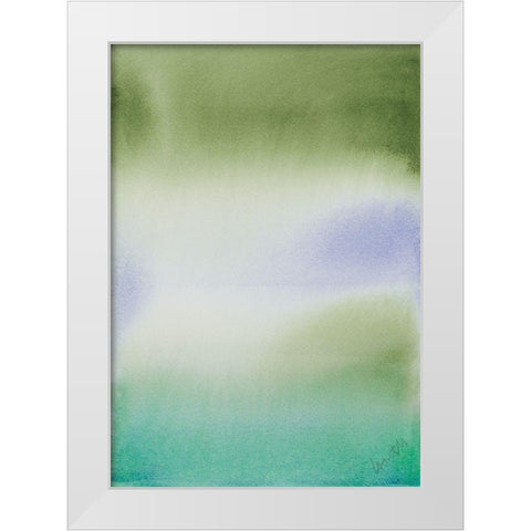 Beach Front II White Modern Wood Framed Art Print by Loreth, Lanie