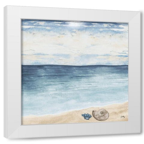 Evening Coast View II White Modern Wood Framed Art Print by Medley, Elizabeth