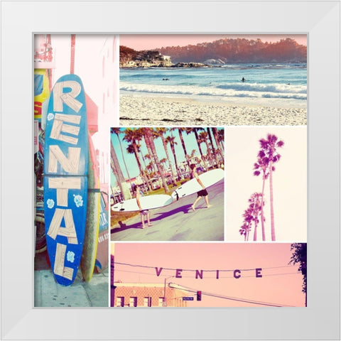 Venice Beach Kit White Modern Wood Framed Art Print by Navas, Emily