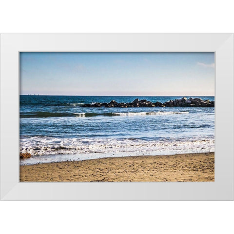 Reef in the Distance I White Modern Wood Framed Art Print by Navas, Emily