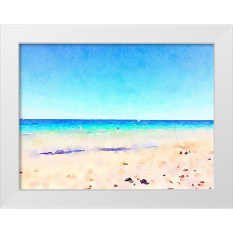 Ocean Wonder White Modern Wood Framed Art Print by Navas, Emily
