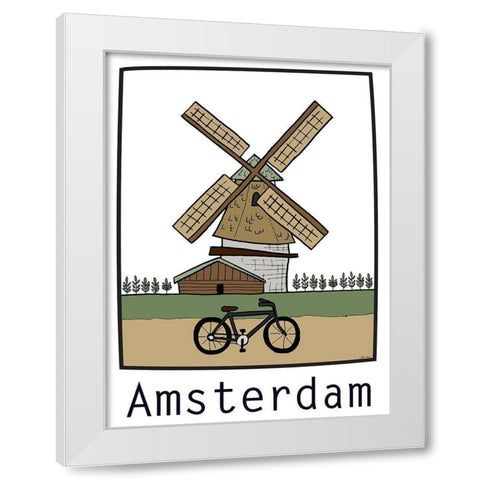Travel the World IV White Modern Wood Framed Art Print by Edwins, Hugo