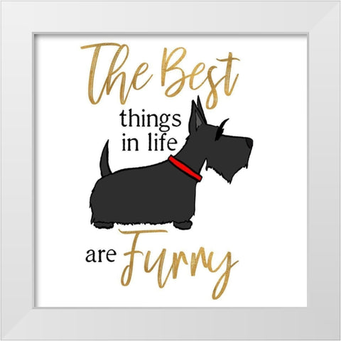 Puppy Positive IV White Modern Wood Framed Art Print by Edwins, Hugo