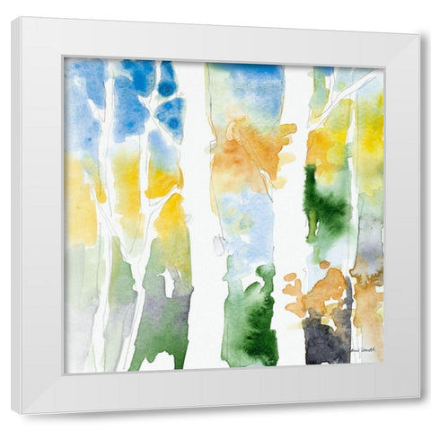 Spring Coming On II White Modern Wood Framed Art Print by Loreth, Lanie