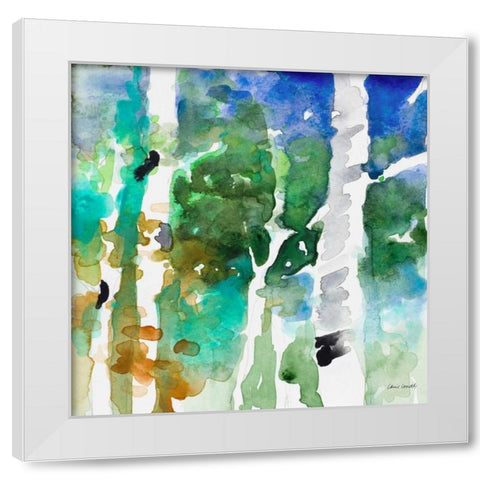 Up to the Northern Skies II White Modern Wood Framed Art Print by Loreth, Lanie