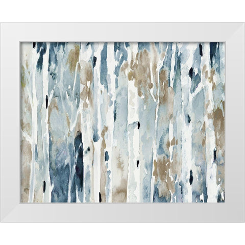 Blue Upon the Hill White Modern Wood Framed Art Print by Loreth, Lanie