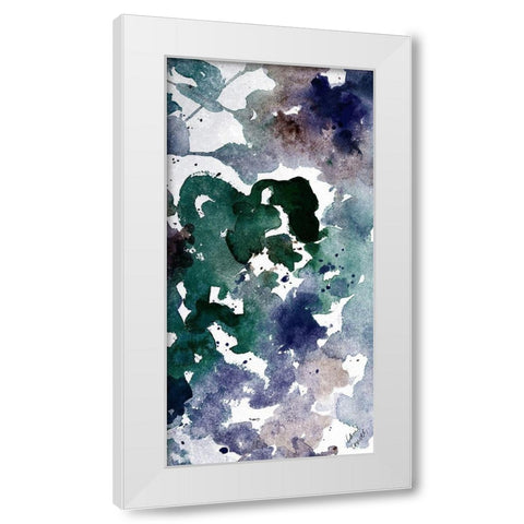 Deep Ocean Panel I White Modern Wood Framed Art Print by Loreth, Lanie
