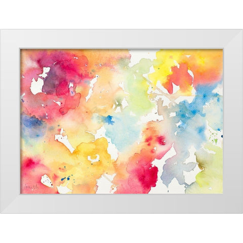 Spring has Sprung III White Modern Wood Framed Art Print by Loreth, Lanie