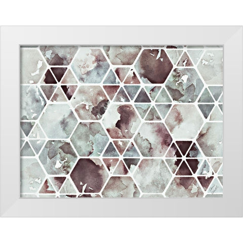 Geo Canyon Dream White Modern Wood Framed Art Print by Loreth, Lanie