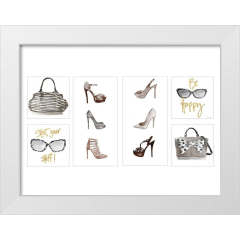 Decorative Fashion White Modern Wood Framed Art Print by Loreth, Lanie