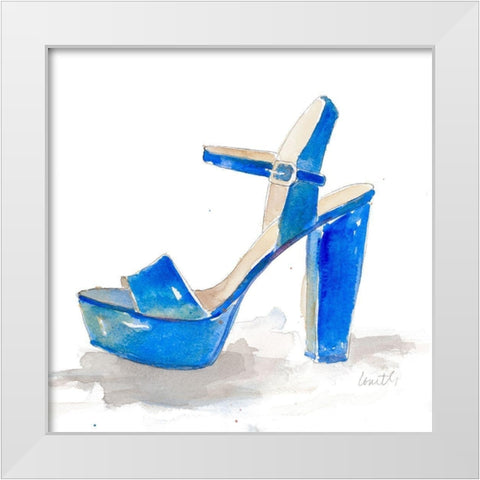 Happy Hour Stiletto White Modern Wood Framed Art Print by Loreth, Lanie