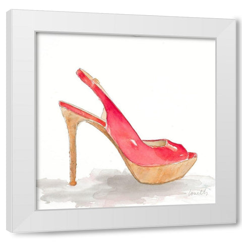 Pool Party Stiletto White Modern Wood Framed Art Print by Loreth, Lanie