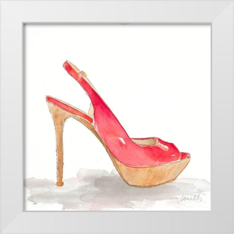 Pool Party Stiletto White Modern Wood Framed Art Print by Loreth, Lanie