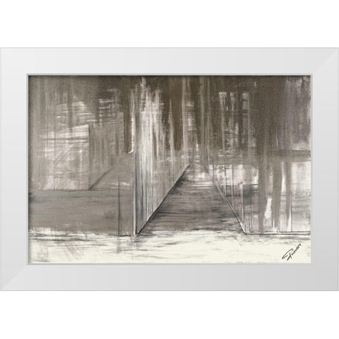 The End of the Night White Modern Wood Framed Art Print by Gonzalez, Roberto