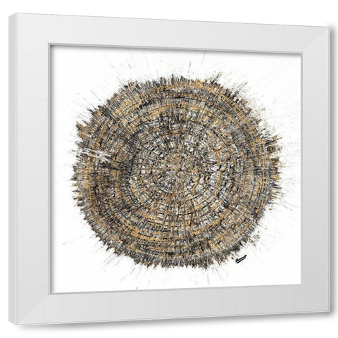 Mysterious Tree Ring White Modern Wood Framed Art Print by Gonzalez, Roberto