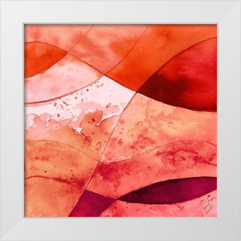 Rose Fantasy II White Modern Wood Framed Art Print by Loreth, Lanie