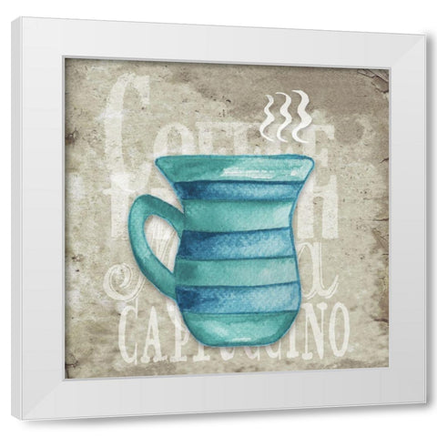 Daily Coffee II White Modern Wood Framed Art Print by Medley, Elizabeth