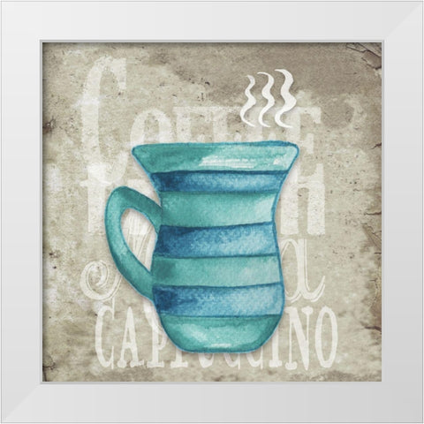 Daily Coffee II White Modern Wood Framed Art Print by Medley, Elizabeth