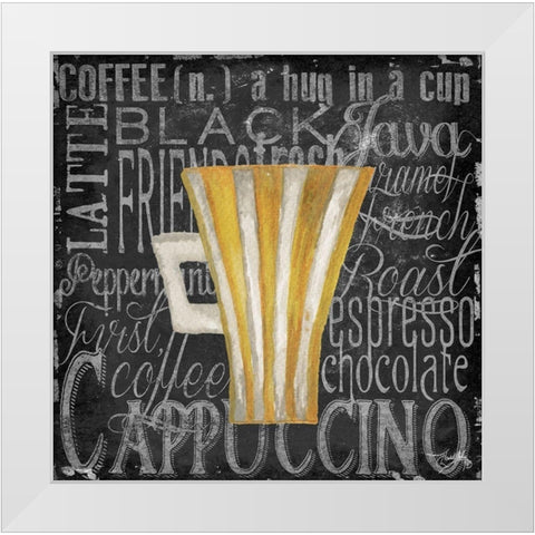 Coffee of the Day II White Modern Wood Framed Art Print by Medley, Elizabeth