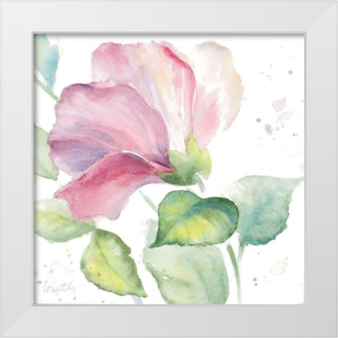 Fragrant Hibiscus I White Modern Wood Framed Art Print by Loreth, Lanie