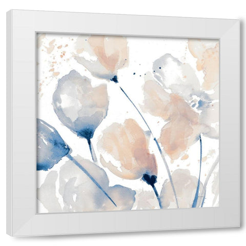 Neutral Flower II White Modern Wood Framed Art Print by Loreth, Lanie