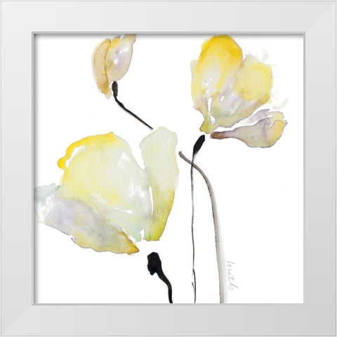 Basking in the Sunshine I White Modern Wood Framed Art Print by Loreth, Lanie