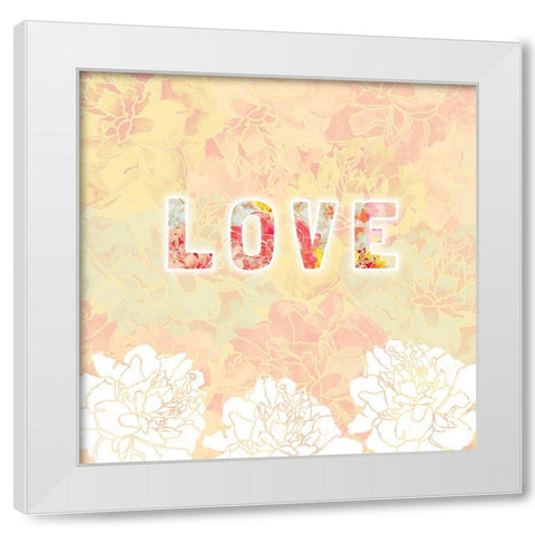 Inspire IV White Modern Wood Framed Art Print by James, Nola