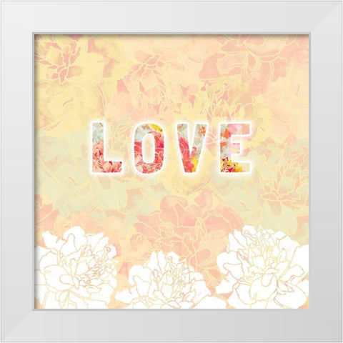 Inspire IV White Modern Wood Framed Art Print by James, Nola