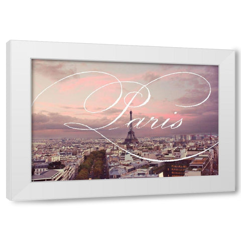 Paris Views White Modern Wood Framed Art Print by Navas, Emily