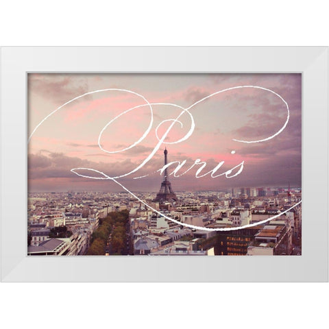 Paris Views White Modern Wood Framed Art Print by Navas, Emily