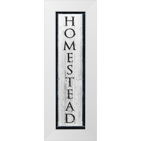 Homestead White Modern Wood Framed Art Print by Medley, Elizabeth