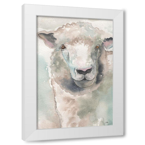 Muted Lamb White Modern Wood Framed Art Print by Medley, Elizabeth