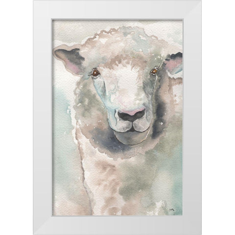 Muted Lamb White Modern Wood Framed Art Print by Medley, Elizabeth