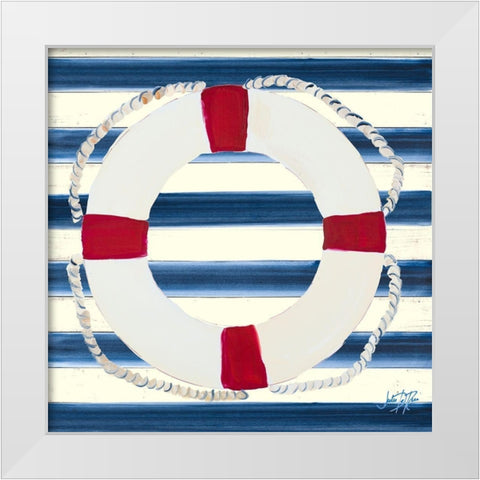 Sailors Life II White Modern Wood Framed Art Print by DeRice, Julie